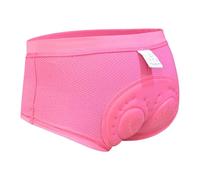 Women's 4D Padded Bike Underwear Cycling Bicycle Shorts Biking Riding Briefs Biker Cycle Undershorts for Ladies Mountain Undershorts Riding Briefs (Pink, S)