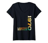 Womens 55th Birthday Man Woman 55 Years 1970 Decoration Fun V-Neck T-Shirt