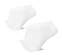Womens 6/12 Pairs Cotton Trainer Ankle Socks Low Cut White, Black | Indoor/Outdoor Sports, Running Athletic Wear, Home Workout, Everyday Casual |Soft, Durable & Quick Drying, Trainer Socks Womens 4-8