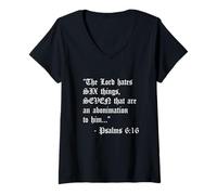 Womens 67 Meme Six Seven Funny Gen Z Christian Teen Bible Verse 6 7 V-Neck T-Shirt