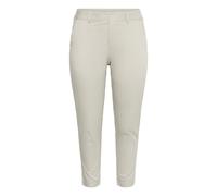 Women's 7/8 chino Trousers KAFFE Curve KCLeana Gris 44