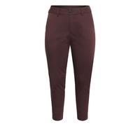 Women's 7/8 chino Trousers KAFFE Curve KCLeana Rouge 50