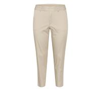 Women's 7/8 chino Trousers KAFFE Curve Leana Gris 46