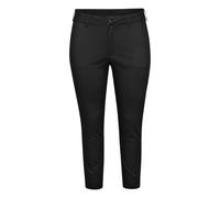 Women's 7/8 chino Trousers KAFFE Curve Leana Noir 54