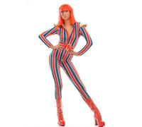 Womens 70s Ziggy Stardust Style Glam Rock Costume (Large (UK 16-18))
