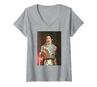 Women's 80s Pop Superstar History World Tour Live Sheffield 1997 V-Neck T-Shirt