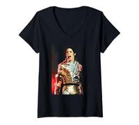 Women's 80s Pop Superstar Live History World Tour Sheffield 1997 V-Neck T-Shirt