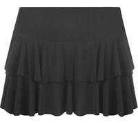 Womens 80s Theme Mini RARA Party Skirt Ladies Dance Party Wear Sexy Casual Frill Skirt Black