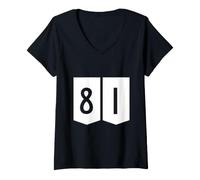 Women's 81st Birthday Gift Shirt Turning 81 Years Old Tee V-Neck T-Shirt