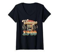 Women's 86th Birthday Retro Vintage 1940 Men Women V-Neck T-Shirt