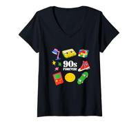 Women's 90s Forever, Retro Back to The 1990's V-Neck T-Shirt