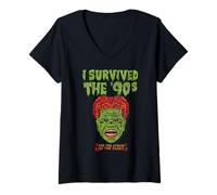 Womens 90s Kid Survivor - Are you Afraid of the Dark? V-Neck T-Shirt