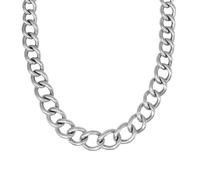 Women's 925 Sterling Silver Electroform Chunky Thick Lightweight Curb Chain Necklace