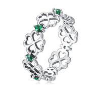 Women's 925 Sterling Silver Ring, Green Leaf Garland ring Leaf Filigree Vintage Style Ring