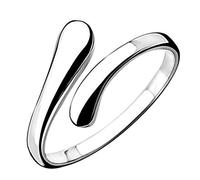 Women's 925 Sterling Silver Simple Open Adjustable Rings