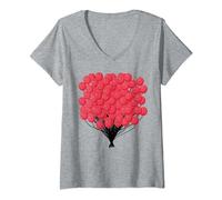 Womens 99 Red Balloons T-Shirt Birthday T-Shirt Funny Baloons Shirt V-Neck T-Shirt