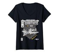 Women's A-10 Warthog Close Air Support Aircraft Comic Book Edition V-Neck T-Shirt