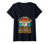Women's A Guinea Pig Thing You Wouldn't Understand - Retro Rodent V-Neck T-Shirt