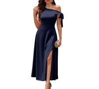 Womens A Line Long Evening Gown Formal Wedding Guest Outfit Navy XL