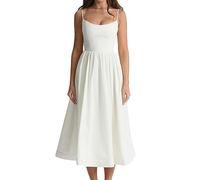 Women's A-Line Midi Dress Summer Evening Set Chic Elegant Sleeveless Backless Dress Sexy Club Streetwear-a-S