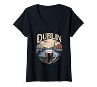 Women's A Pint on The Liffey V-Neck T-Shirt