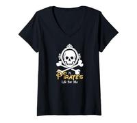 Womens A Pirate's Life for Me T-Shirt V-Neck T-Shirt