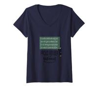 Womens A Positive Attitude May Not Solve All Your Problems Quote V-Neck T-Shirt