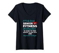 Women's A Truly Great Senior Fitness Instructor Appreciation V-Neck T-Shirt