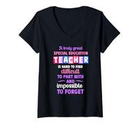 Womens A Truly Great Special Education Teacher V-Neck T-Shirt