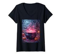 Women's A Witches Brew of Mischief and Magic V-Neck T-Shirt
