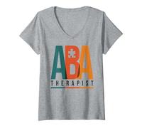 Women's Aba Therapy Applied Behavior Analysis Analyst Aba Therapist V-Neck T-Shirt