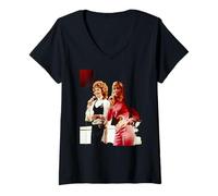 Womens ABBA Live Top of The Pops Waterloo 1974 V-Neck T-Shirt