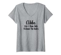 Womens Abba T Shirt Gift: Like A Mom Only Without The Rules V-Neck T-Shirt