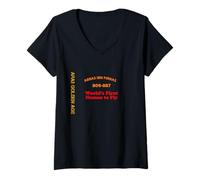 Womens Abbas IBN Firnas World's First Human to Fly IBN Firnas V-Neck T-Shirt