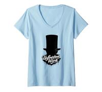 Women's Abe Lincoln Hat Unfinished Work Gettysburg Address V-Neck T-Shirt