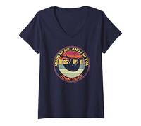 Women's Abide in Me and I in You I Am The Vine John 15:4-5 Sloth V-Neck T-Shirt