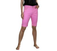 Women's Above Knee Chino Bermuda Shorts Slim Fit 8-22 Pink (18)