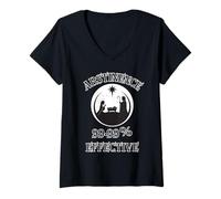 Womens Abstinence 99.99% Effective Baby Jesus Manger Unhinged Humor V-Neck T-Shirt