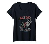 Womens AC/DC 74 Jailbreak V-Neck T-Shirt