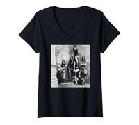 Women's AC/DC High Voltage Era Photo by Martyn Goddard V-Neck T-Shirt