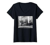 Women's AC/DC High Voltage T.N.T. Era by Martyn Goddard V-Neck T-Shirt