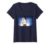 Women's AC DC Stadium Rock Guitar Hero Live Spotlight V-Neck T-Shirt