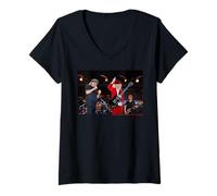 Women's AC DC Stadium Rock Live Stage Performance Energy V-Neck T-Shirt