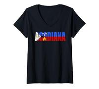 Women's Acadiana Flag V-Neck T-Shirt