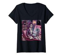 Women's Accountant CPA Zombie Ghoul Vampire Undead Horror Womens V-Neck T-Shirt