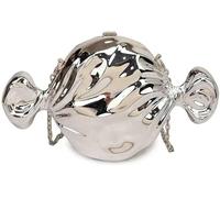 Women's Acrylic Candy Shaped Purse Kawaii Funny Colorful Sweets Chain Shoulder Clutch Halloween Novelty Crossbody Bag(Silver)