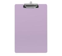 Women's Acrylic Clipboard with Low Profile Clip Desk Office Supply Accessories Light Purple