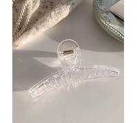 Women's Acrylic Glossy Large hairstyle Clips Girls Elegant hairstyle Clips Shark Clip Headbands Fashion hairstyle Accessories,K