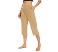 Women's Activewear Trousers Yoga Trousers with Pockets Straight Wide Leg Pants Stretch Work Tracksuit Bottoms Gym Joggers Causal Lounge Tummy Control Pants Solid Color Jogging Yoga Fitness Sweatpants