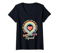 Women's Activity Squad Team Recreational Therapy Life Enrichment V-Neck T-Shirt